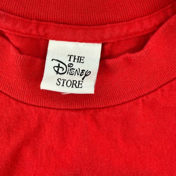 Vintage Disney Store Santa Tigger Christmas Long Sleeve Sleep Shirt Red Made USA - Picture 3 of 6